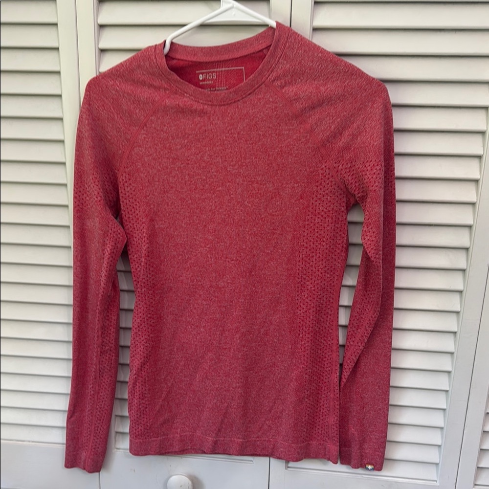 Figs pink Long Sleeve underscrub